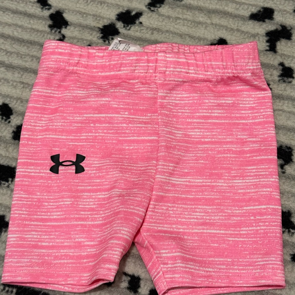 Under Armour Kids Striped Pink Shorts